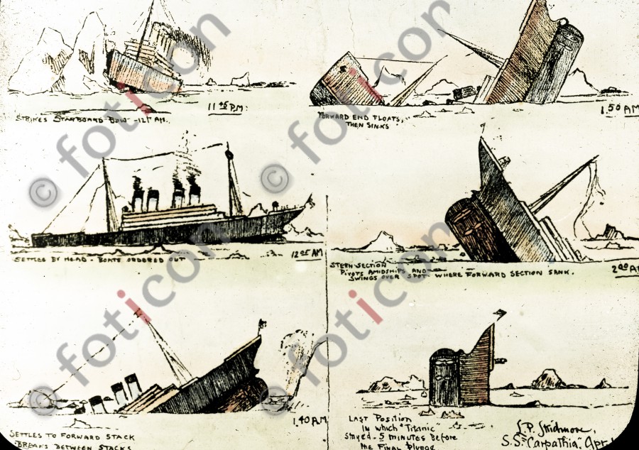 Untergang der RMS Titanic | The sinking of the RMS Titanic - Foto simon-titanic-196-044-fb.jpg | foticon.de - Bilddatenbank für Motive aus Geschichte und Kultur